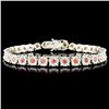 Image 1 : 18K Gold 2.82ctw Sapphire & 2.70ctw Diamond Bracel