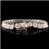 Image 2 : 18K Gold 2.82ctw Sapphire & 2.70ctw Diamond Bracel