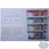 Image 1 : Group lot of four specimen banknotes from Jersey 1978 UNC Condition.  Denominations include 1 Pound,