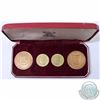 Image 1 : 1960 Bailiwick of Jersey 4-coin Proof set with Mule 1/12th of a Shilling coin. This original Mint se