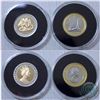 Image 2 : Isle of Man 1995 Bi-Metallic 2-coin Proof Gold and Platinum Set featuring a Quarter Angel coin and a