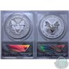 Image 3 : 2013 2-Coin Silver American Eagle $1 West Point Set both coins are a First Strike ANACS Certified EU