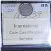 Image 2 : Newfoundland 5-cent  1882-H ICCS Certified F-15