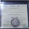 Image 1 : Newfoundland 10-cent 1876-H ICCS Certified F-15
