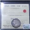 Image 1 : Newfoundland 10-cent 1888 ICCS Certified F-15