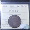 Image 1 : 1-cent 1859 DP N9 #2 ICCS Certified VF-30