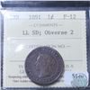 Image 1 : 1-cent 1891 LLSD; Obverse 2 ICCS Certified F-12