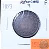 Image 1 : 1-cent 1893 Repunched '9' Fine