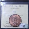 Image 1 : 1-cent 1915 ICCS Certified MS-64 Red