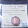 Image 1 : 1-cent 1959 ICCS Certified PL-66; Ultra Heavy Cameo