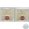 Image 1 : 1-cent 1966 & 1967 ICCS Certified MS-66 Red. 2pcs.