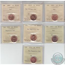 1-cent 2002,2003,2003P,2009 Magnetic, 2010 Non Magnetic, 2011 & 2012 Non Magnetic All ICCS Certified