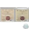 Image 1 : 1-cent 2005 & 2005P ICCS Certified MS-67 Red. 2pcs.