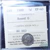 Image 1 : 5-cent 1900 Round 0 ICCS Certified EF-40
