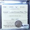 Image 1 : 5-cent 1909 Round Leave, Cross with Bow Tie ICCS Certified F-12. Rare type less than 40 known exampl