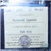 Image 1 : 5-cent 1910 Pointed Leaves ICCS Certified MS-65