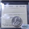 Image 1 : 5-cent 1922 Near Rim ICCS Certified MS-64! A choice coin with rolling Luster fields.