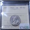 Image 1 : 5-cent 1923 ICCS Certified MS-62