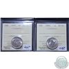 Image 1 : 5-cent 1937 & 1940 both ICCS Certified MS-64. (2pcs)