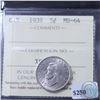 Image 1 : 5-cent 1939 ICCS Certified MS-64