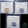 Image 1 : 5-cent 1942 Tombac ICCS MS-64,1944 ICCS MS-65 & 1945 ICCS Certified MS-66. 3pcs