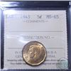 Image 1 : 5-cent 1943 ICCS Certified MS-65