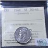 Image 1 : 5-cent 1948 ICCS Certified MS-66. Tied for Finest Known.