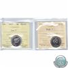 Image 1 : 5-cent 1977 High 7 ICCS MS-65; NBU & 1977 Double Date ICCS Certified PL-65 (2pcs)