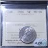 Image 1 : 5-cent 1986 ICCS Certified MS-66! A Rare coin in this grade with only 6 coins ever graded MS-66 and 