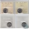 Image 1 : 5-cent 1996 Far 6 & 1996 Near 6 both ICCS Certified MS-65. 2pcs