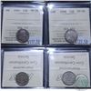 Image 1 : 10-cent 1904 & 1908 Both ICCS Certified VF-30. 2pcs