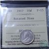 Image 1 : 10-cent 1917 Rotated Dies ICCS Certified F-15