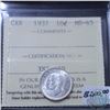 Image 1 : 10-cent 1937 ICCS Certified MS-65
