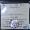 Image 1 : 10-cent 1947 ICCS Certified MS-64