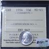 Image 1 : 10-cent 1954 ICCS Certified MS-65