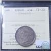 Image 1 : 25-cent 1882H ICCS Certified VF-30