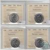 Image 1 : 25-cent 2000 Achievement, Creativity, Ingenuity & Natural Legacy ICCS Certified MS-65. 4pcs.