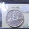 Image 2 : Silver $1 1947 Pointed 7 with Dot ICCS Certified AU-50