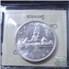 Image 2 : Silver $1 1959 ICCS Certified MS-65. Tied for Finest known, only 12 certified  MS-65 by ICCS.