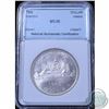 Image 1 : Silver $1 1965 Large Beads Pointed 5 National Numismatic Certification MS-66.  We recommend that you