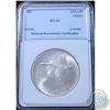 Image 1 : Silver $1 1967 National Numismatic Certification MS-66.  We recommend that you view the lot to form 