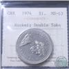 Nickel $1 1974 Double Yoke ICCS Certified MS-63