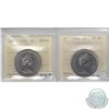 Nickel $1 1976 & 1986 ICCS Certified MS-65. 2pcs.