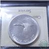 Image 2 : Silver $1 1967 Canada Double Stuck Error! ICCS MS-65. This impressive error is a bright lustrous coi