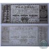 Image 1 : Merchant Script 1839 12 Pence note from W. & J. Bell, cat code ON10-10-06 in UNC Condition.