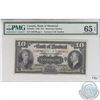 Image 1 : 1938 $10 Bank of Montreal Banknote, CH# 505 62-04,  PMG Certified GEM UNC-65 EPQ!