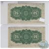 Image 2 : Pair of consecutive 1923 25c notes VF-EF Condition. DC-24a, Hyndman-Saunders, AUTHORIZED,  S/N:C0397