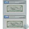 Image 2 : Set of 2x 1954 $1 Beattie-Rasminsky Replacement Notes both PMG Certified GEM UNC-66 EPQ! Set include