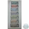Image 1 : 1954 Modified Banknote Set. This Beautiful display piece features the $1, $2, $5, $10, $20, $50, & $