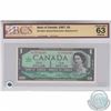 Image 1 : 1967 Bank of Canada Replacement $1.  BC-45bA, Beattie-Rasminsky, S/N: *L/O7014148, BCS CUNC-63, Orig